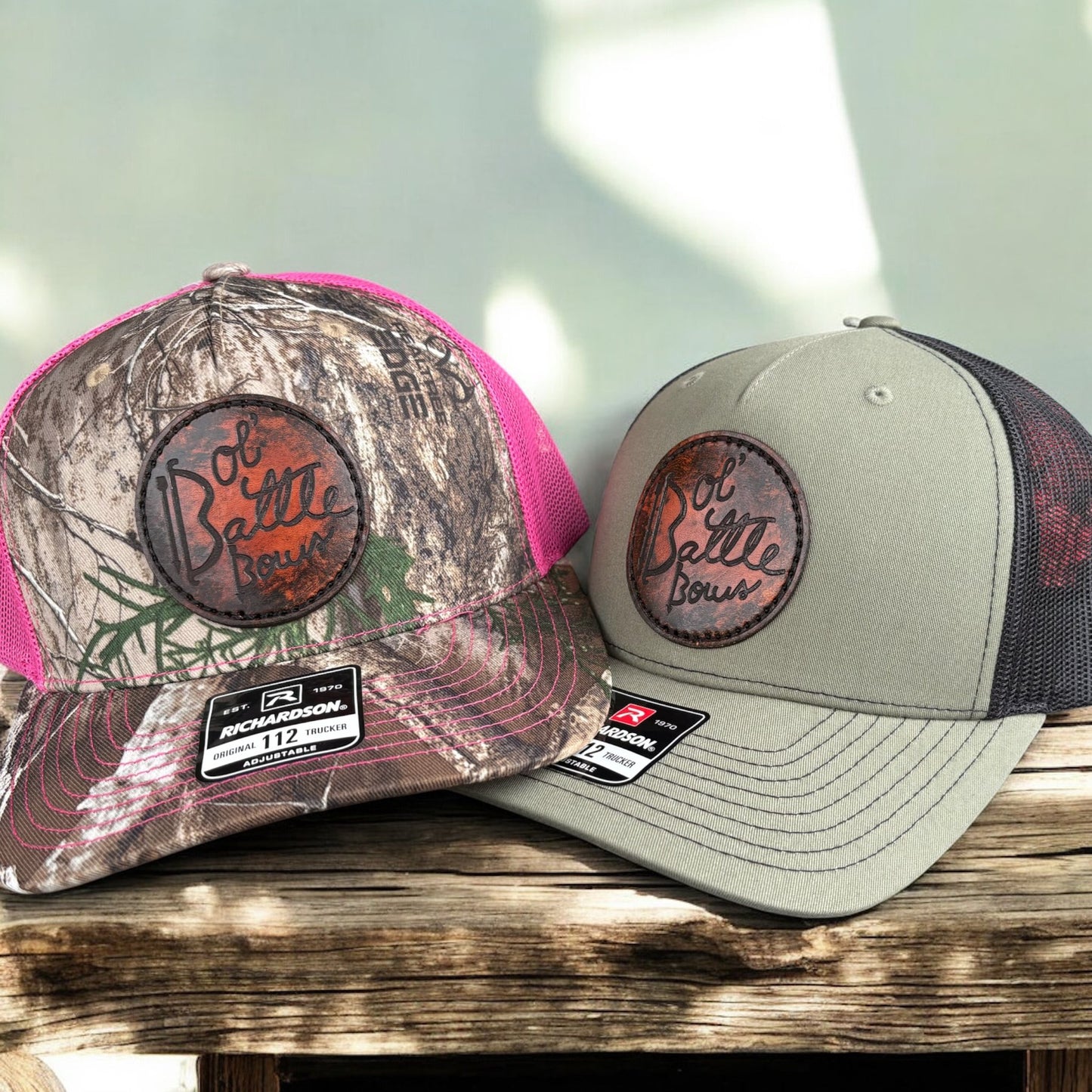 Bulk Custom Logo Genuine Leather Patch Hats image 1