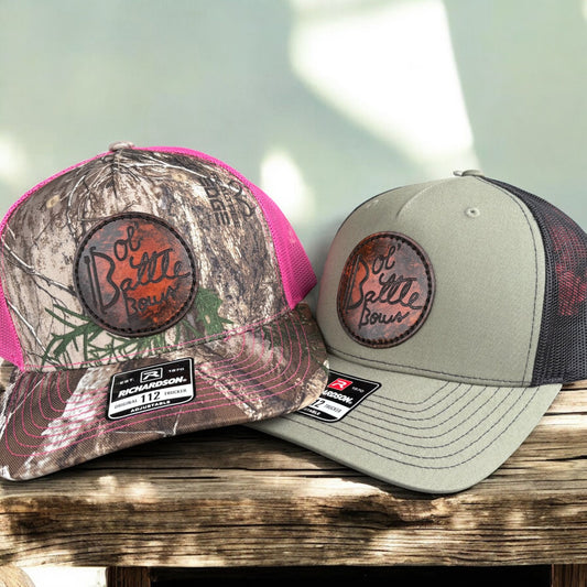 Bulk Custom Logo Genuine Leather Patch Hats image 1