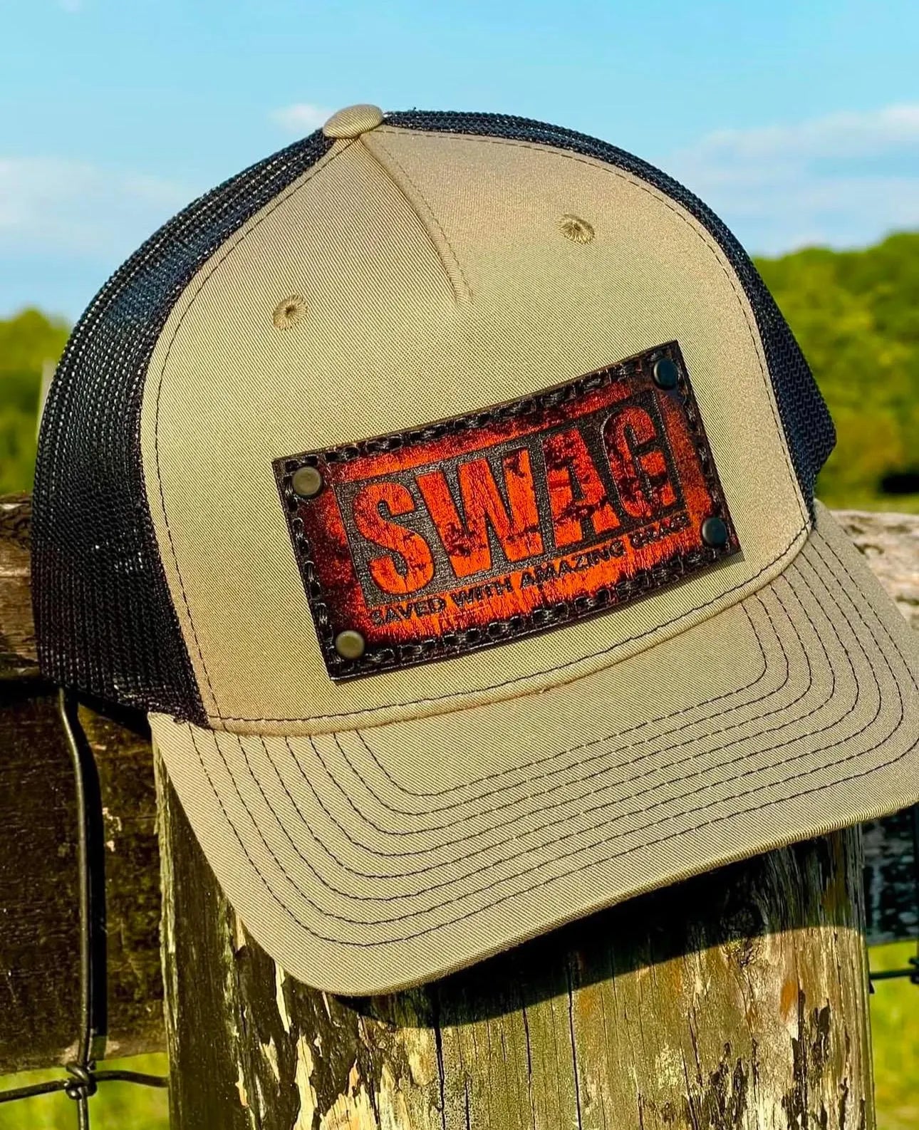 Bulk Custom Logo Genuine Leather Patch Hats image 9