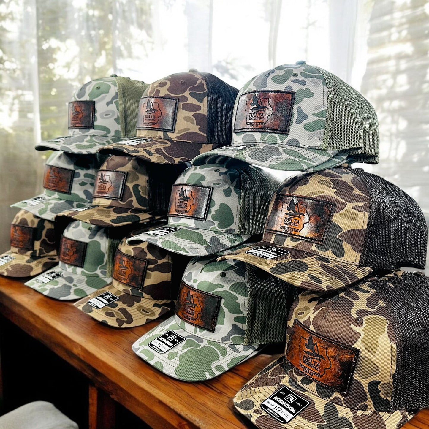 Bulk Custom Logo Genuine Leather Patch Hats image 5