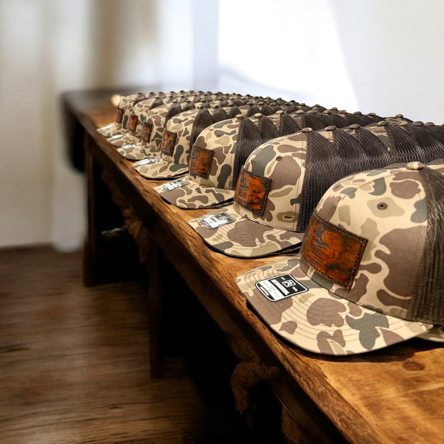 Bulk Custom Logo Genuine Leather Patch Hats image 8