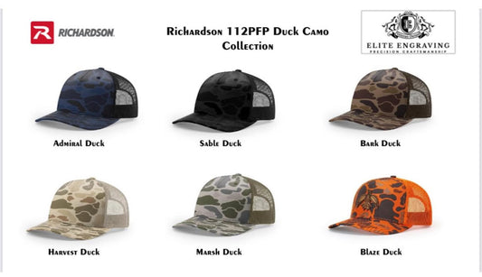 Bulk Custom Logo Richardson 112PFP Duck Camo Patch Hats image 1