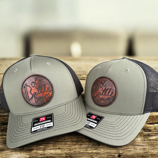Bulk Custom Logo Genuine Leather Patch Hats image 0