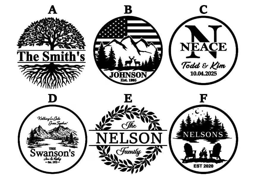 CUSTOM Bourbon Barrel Head - Monogram - Laser Engraved - 100% American Made - Last Name Gift - Wedding Guest Book Alternative - Rustic